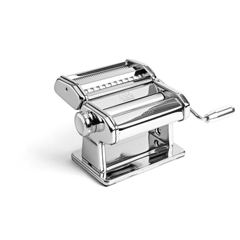 Marcato Atlas 150 Manual Pasta Machine | Italian Pasta Maker with Lasagne, Fettuccine, Spaghetti & Tagliolini Attachments