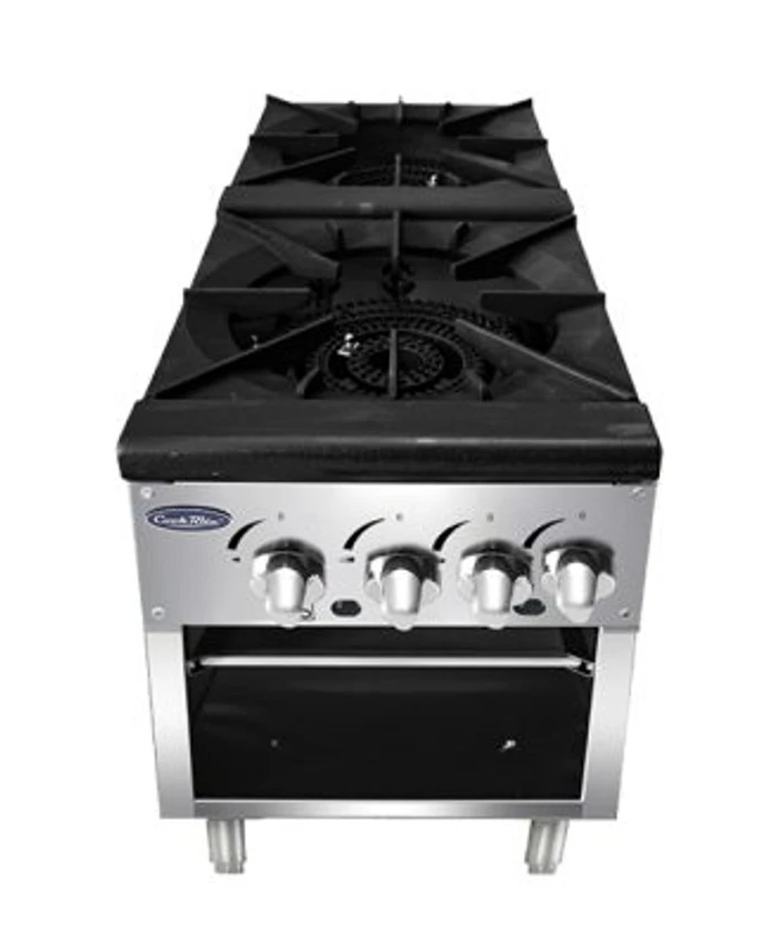 Atosa - Low Height Natural Gas Double Stock Pot Range - ATSP-18-2L
