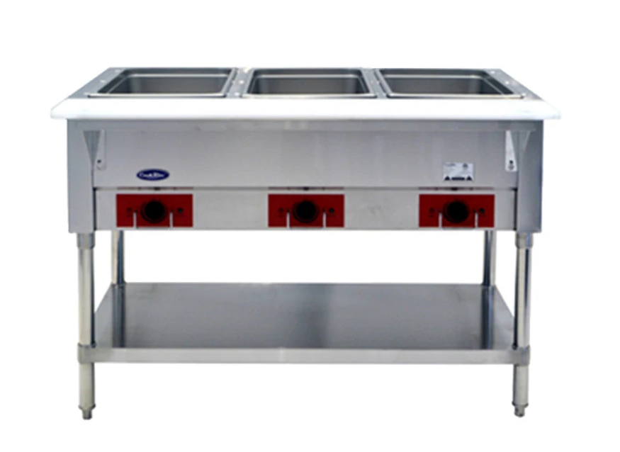 Atosa - 44" 3 Open Well Electric Steam Table (120 Volt) - CSTEA-3C