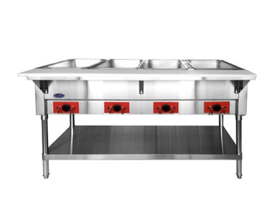Atosa - 58" 4 Open Well Electric Steam Table (120 Volt) - CSTEA-4C Atosa - 58" 4 Open Well Electric Steam Table (120 Volt) - CSTEA-4C - Image 2
