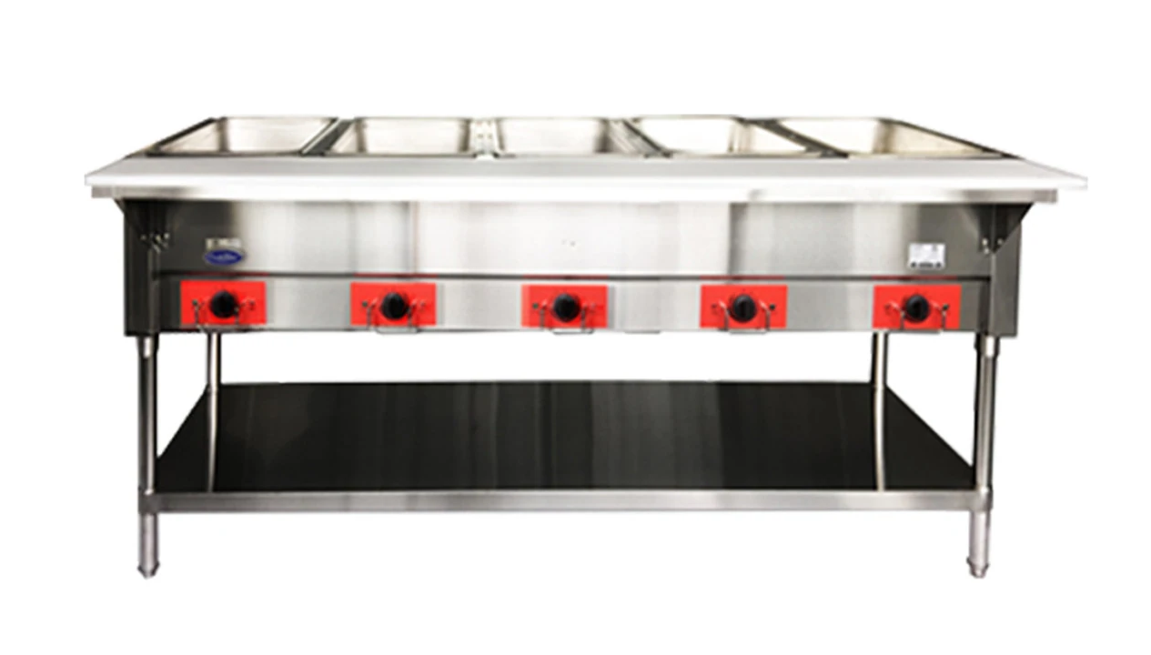 Atosa - 75" 5 Open Well Electric Steam Table (240 Volt) - CSTEA-5C