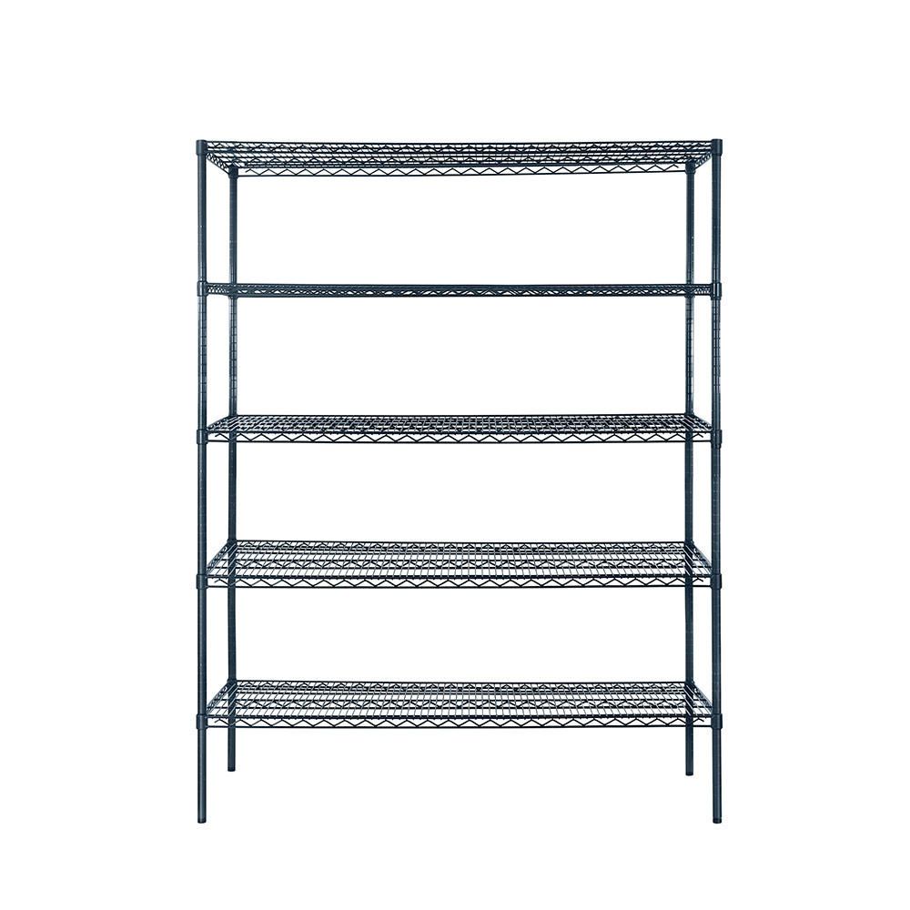 Atosa - 18" x 72" x 86" Slate Grey 5 Shelf Epoxy Coated Shelving Kit - MWSSE187286