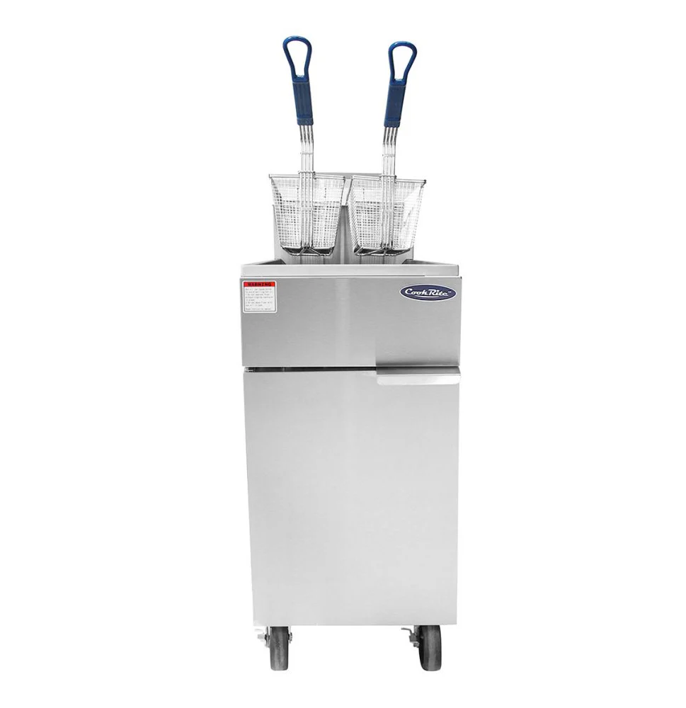 Atosa ATFS-35ES 35 Lb. Gas robust Commercial Deep Fryer - 60,000 BTU