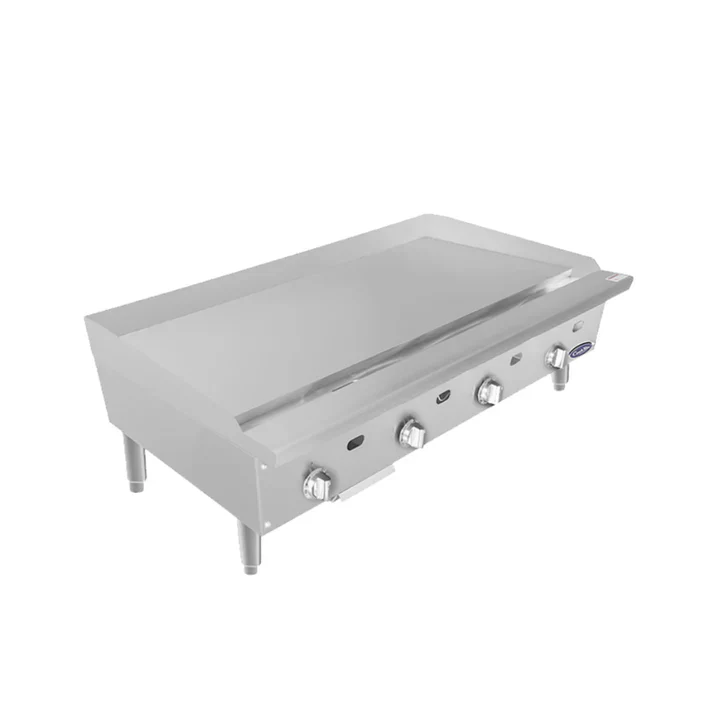 Atosa ATTG-48 48" industrial-grade Natural Gas/Propane Thermostatic Griddle with 1″ Griddle Plate
