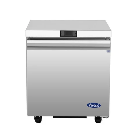 Atosa AUR27SD 27" Single Soild Door Undercounter Refrigerated Work Table