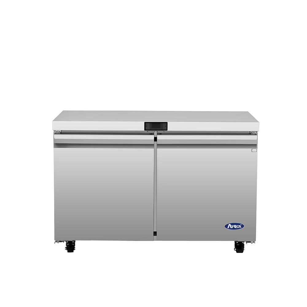 Atosa AUR48SD 48" Solid 2-Door Undercounter Refrigerator - 11.8 Cu. Ft.