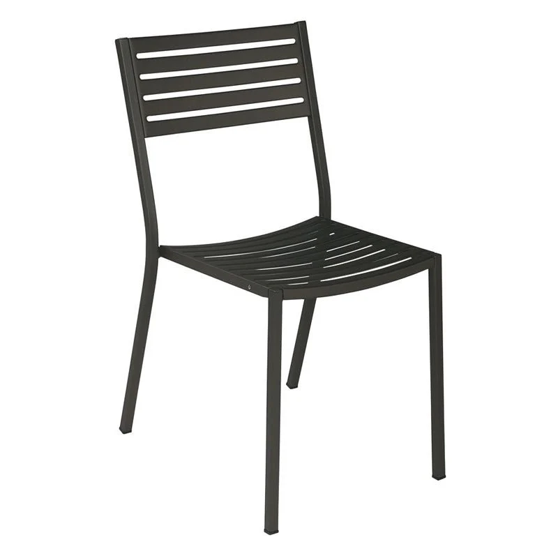 emu Segno 263 Antique Iron Outdoor Side/Armless Chair