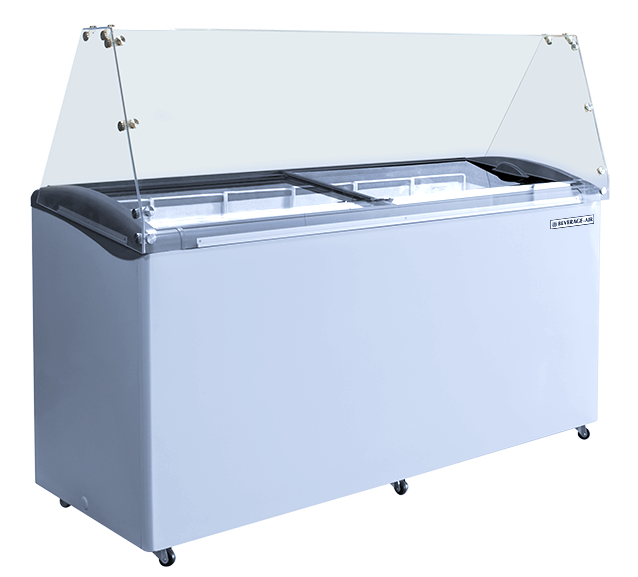 Beverage-Air - 68" Dipping Cabinet w/ Sneeze Guard - BDC-HC-12