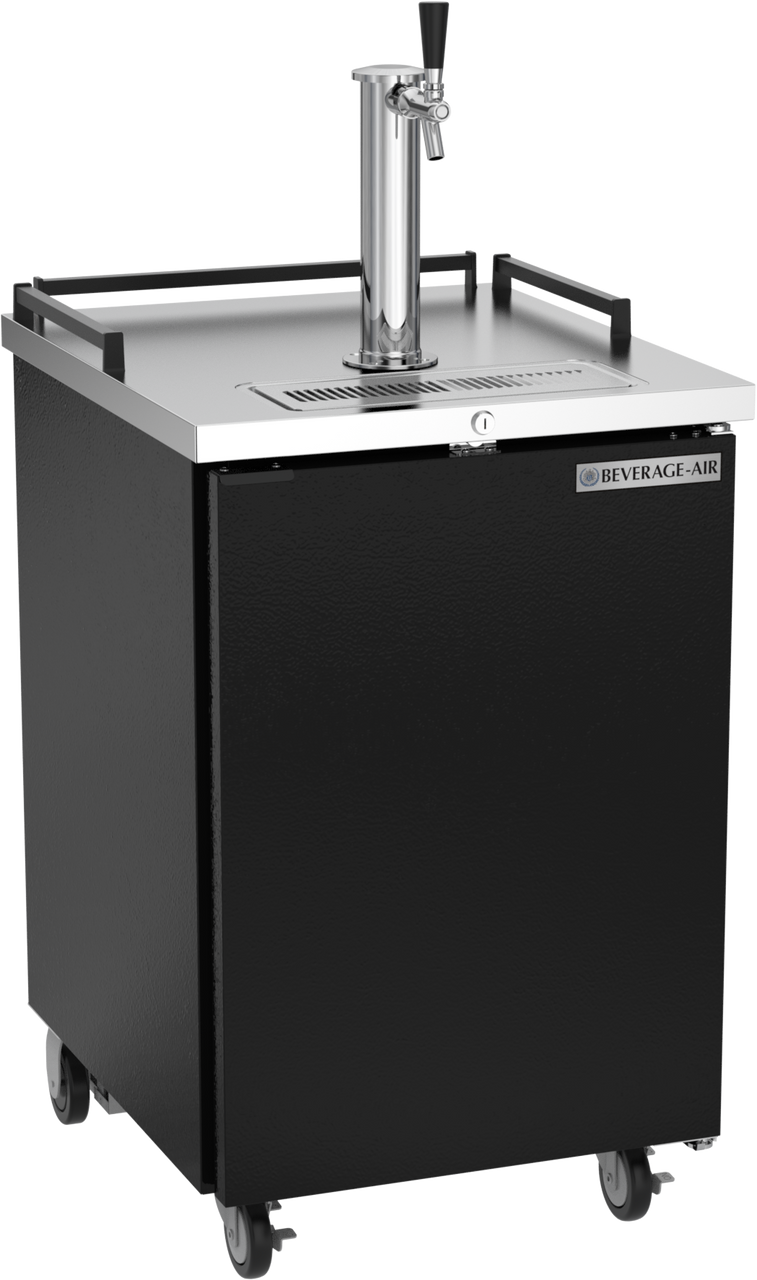 Beverage-Air - 24" Black Mobile Kegerator - BM23HC-B
