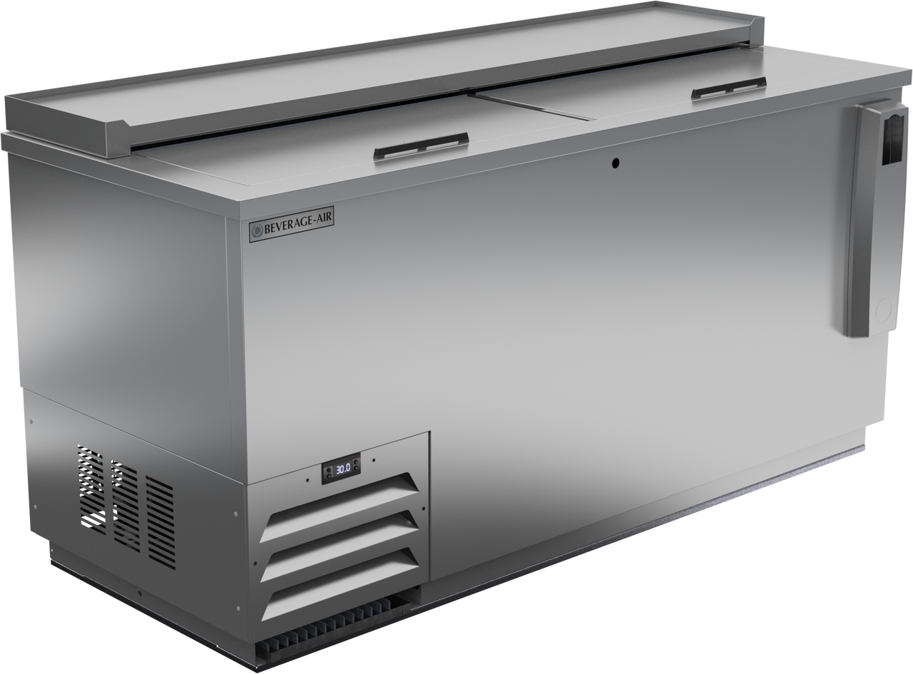 Beverage-Air - 64" Stainless Steel Frosty Brew Bottle Cooler w/ 2 Lids - DW64HC-S-29