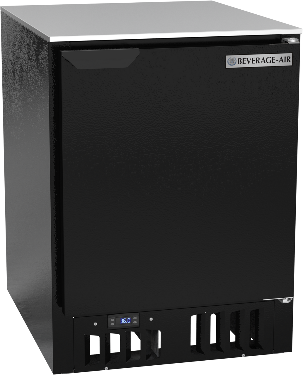 Beverage-Air - 24" Black Front Loading Glass & Plate Chiller - FLG24HC-1-B