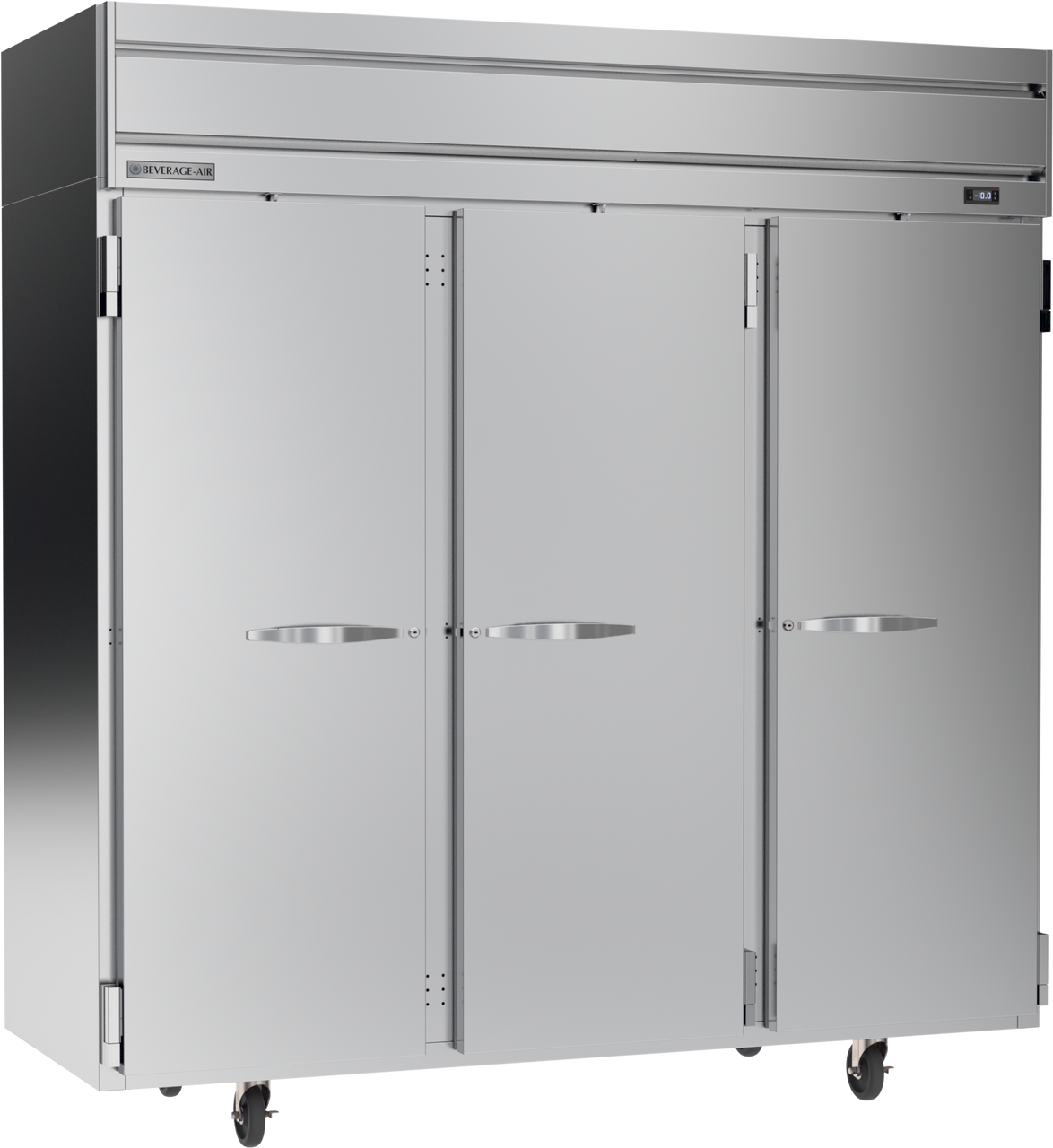Beverage-Air - 78" Horizon Stainless Steel Reach-In Freezer w/ 3 Solid Swing Doors - HFPS3HC-1S