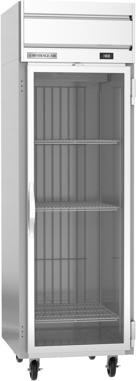Beverage-Air - 26" Horizon Stainless Steel Reach-In Freezer w/ 1 Glass Swing Door - HFS1HC-1G