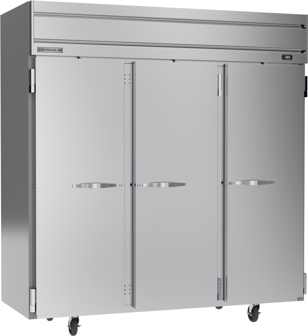 Beverage-Air - 78" Horizon Stainless Steel Reach-In Freezer w/ 3 Solid Swing Doors - HFS3HC-1S