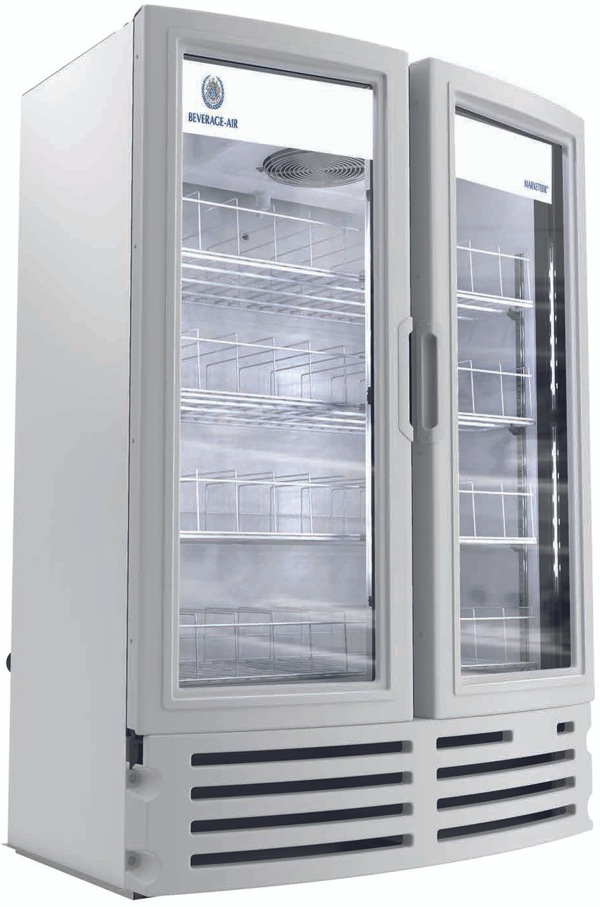 Beverage-Air - 36" Marketeer White Merchandiser w/ 2 Swing Glass Doors - MT21-1W