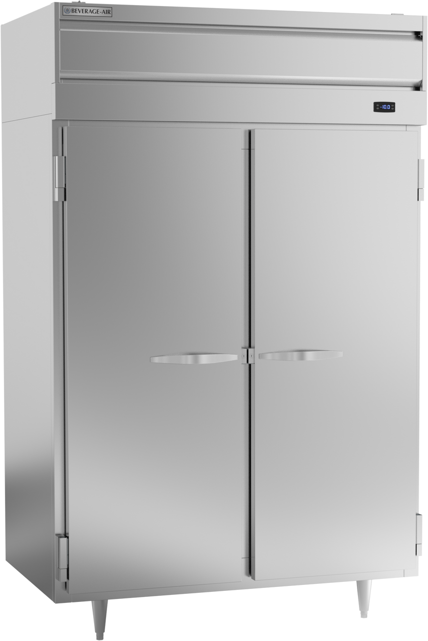 Beverage-Air - 52" P Series Stainless Steel Reach-In Freezer w/ 2 Solid Swing Doors - PF2HC-1AS