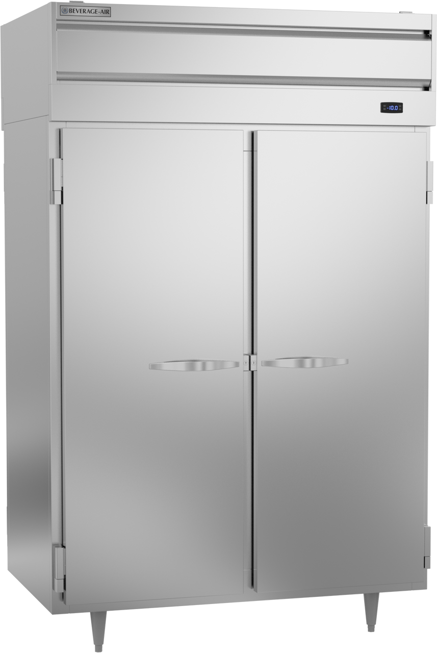 Beverage-Air - 52" P Series Stainless Steel Pass-Thru Freezer w/ 4 Solid Swing Doors - PFD2HC-1AS