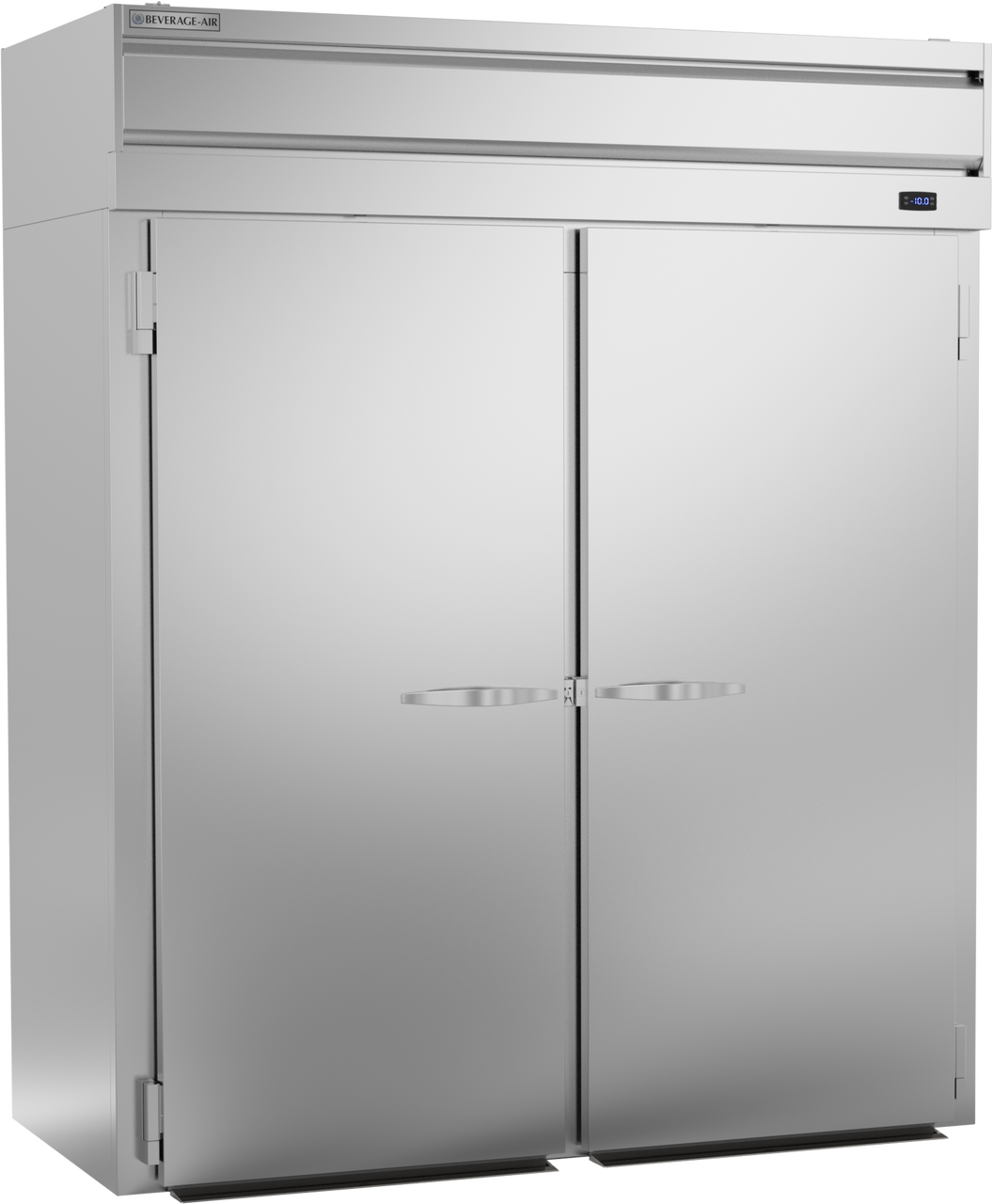 Beverage-Air - 69" P Series Stainless Steel Roll-In Freezer w/ 2 Solid Swing Doors - PFI2HC-1AS