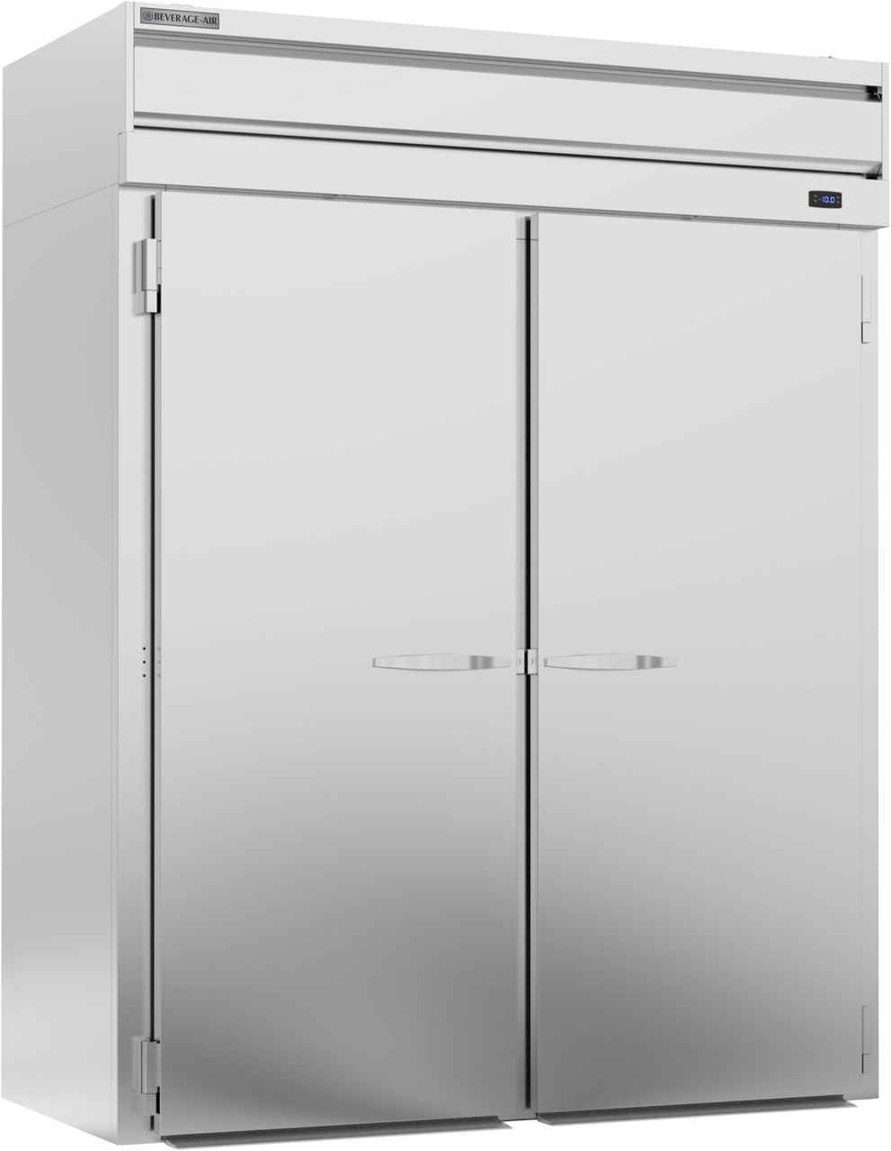 Beverage-Air - 69" P Series Stainless Steel Extra Tall Roll-In Freezer w/ 2 Solid Swing Doors - PFI2XTHC-1AS