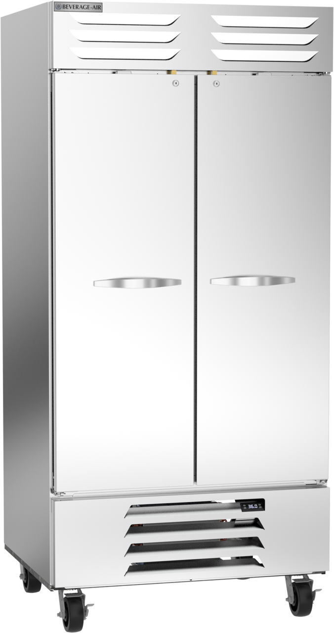 Beverage-Air - 39" Vista Reach-In Refrigerator w/ 2 Solid Swing Doors - RB35HC-1S