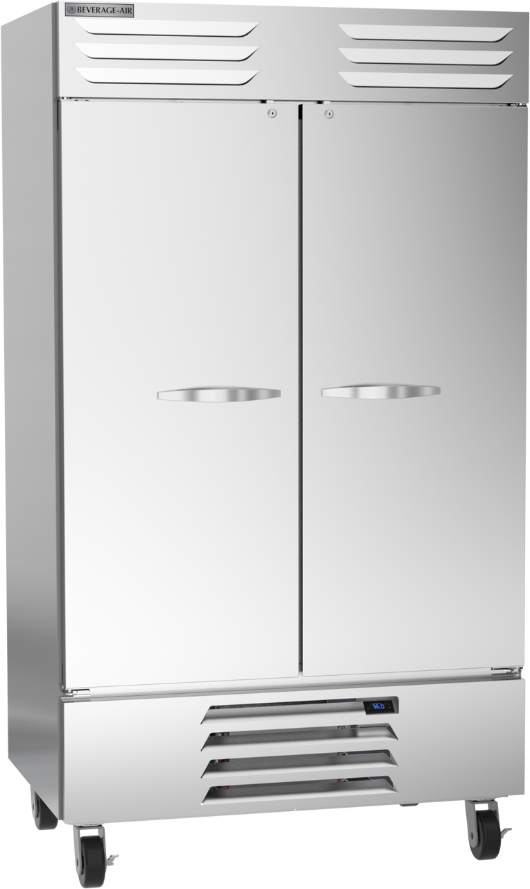 Beverage-Air - 47" Vista Reach-In Refrigerator w/ 2 Solid Swing Doors - RB44HC-1S