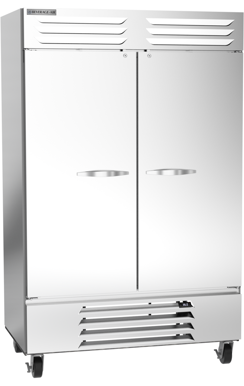 Beverage-Air - 52" Vista Reach-In Refrigerator w/ 2 Solid Swing Doors - RB49HC-1S