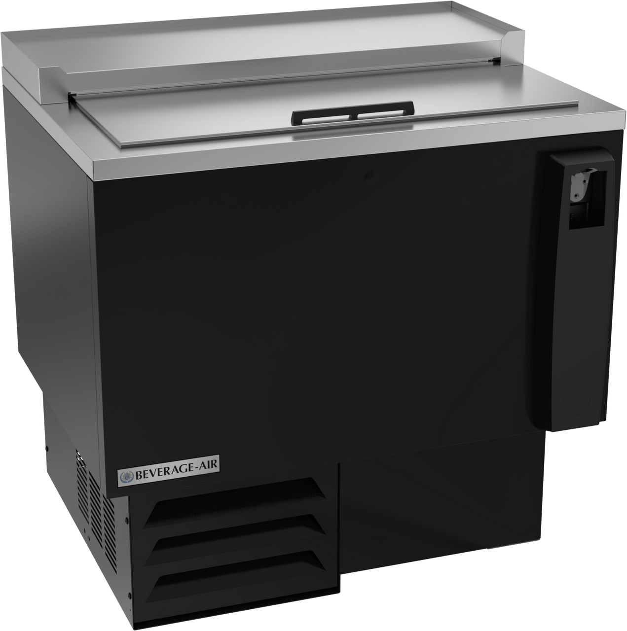 Beverage-Air - 34" Black Bottle Cooler w/ 1 Lid - SF34HC-B