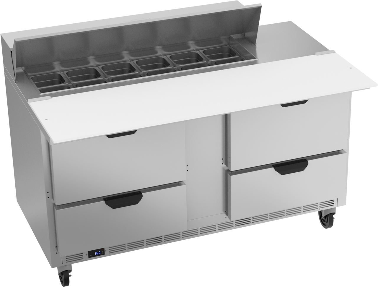 Beverage-Air - 60" Sandwich Prep Table w/ 4 Drawers - SPED60HC-12C-4