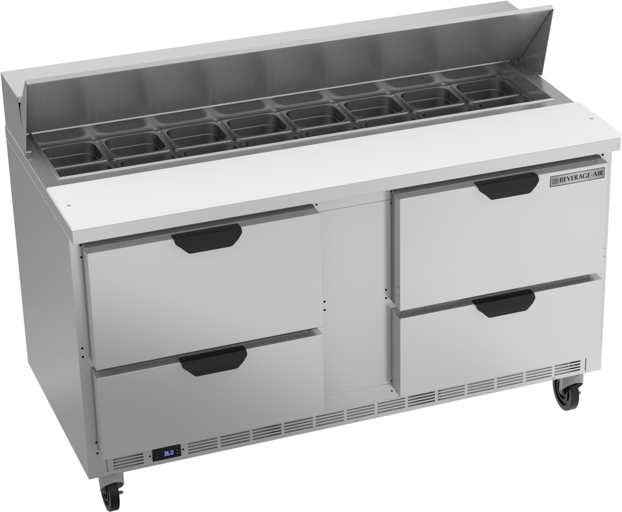 Beverage-Air - 60" Sandwich Prep Table w/ 4 Drawers - SPED60HC-16-4