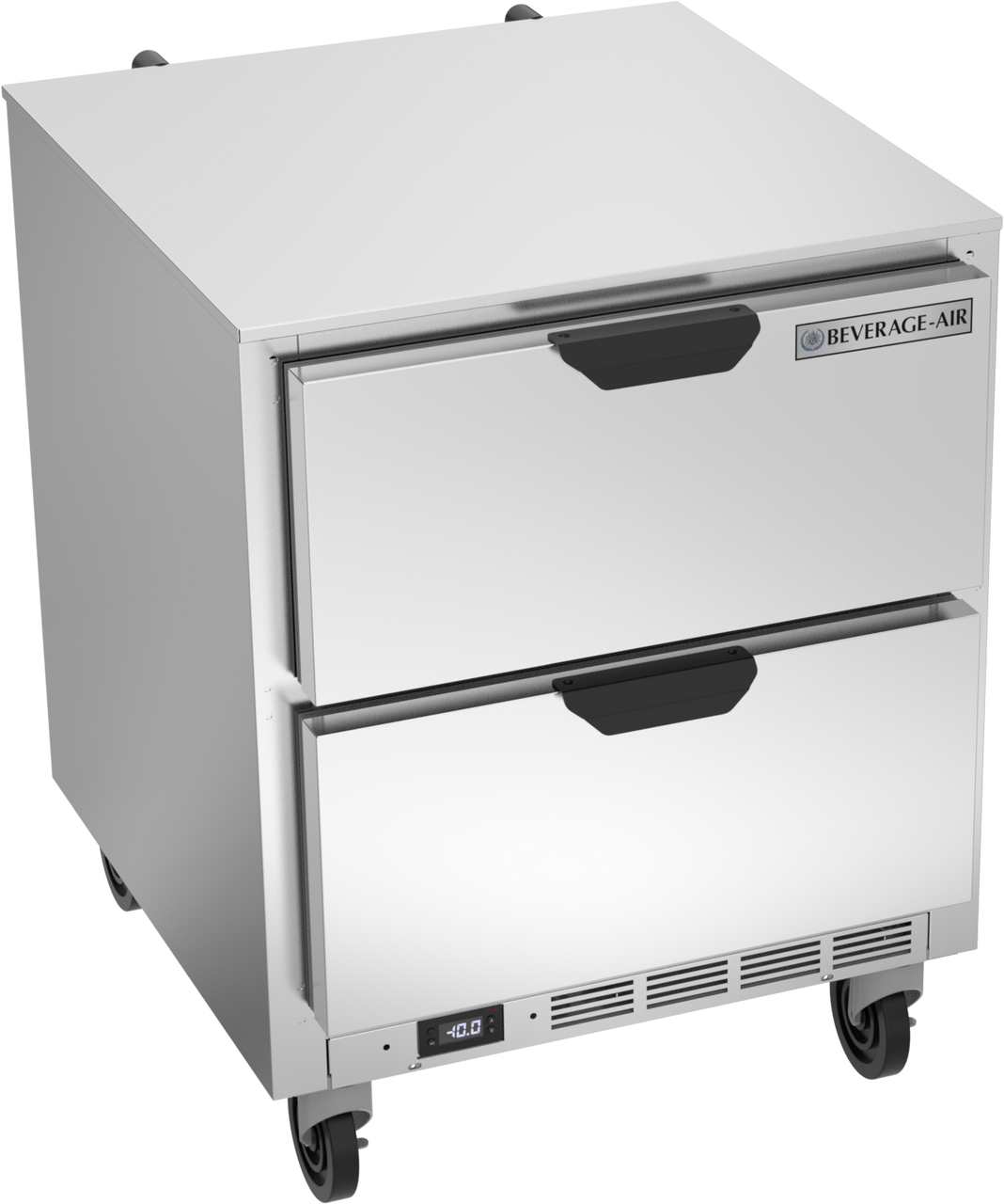 Beverage-Air - 27" Mobile Undercounter Freezer w/ 2 Drawers - UCFD27AHC-2