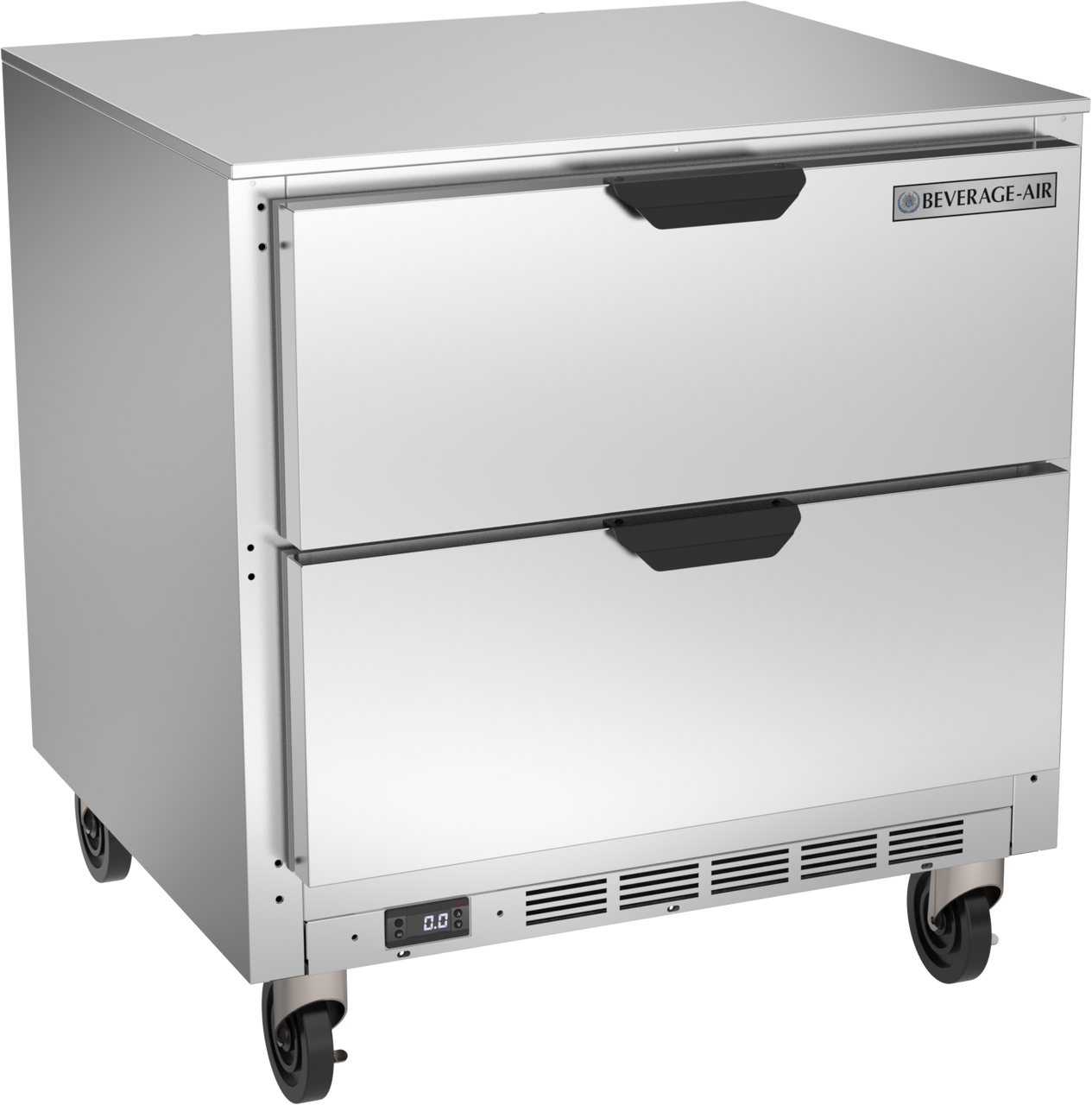 Beverage-Air - 32" Mobile Undercounter Freezer w/ 2 Drawers - UCFD32AHC-2