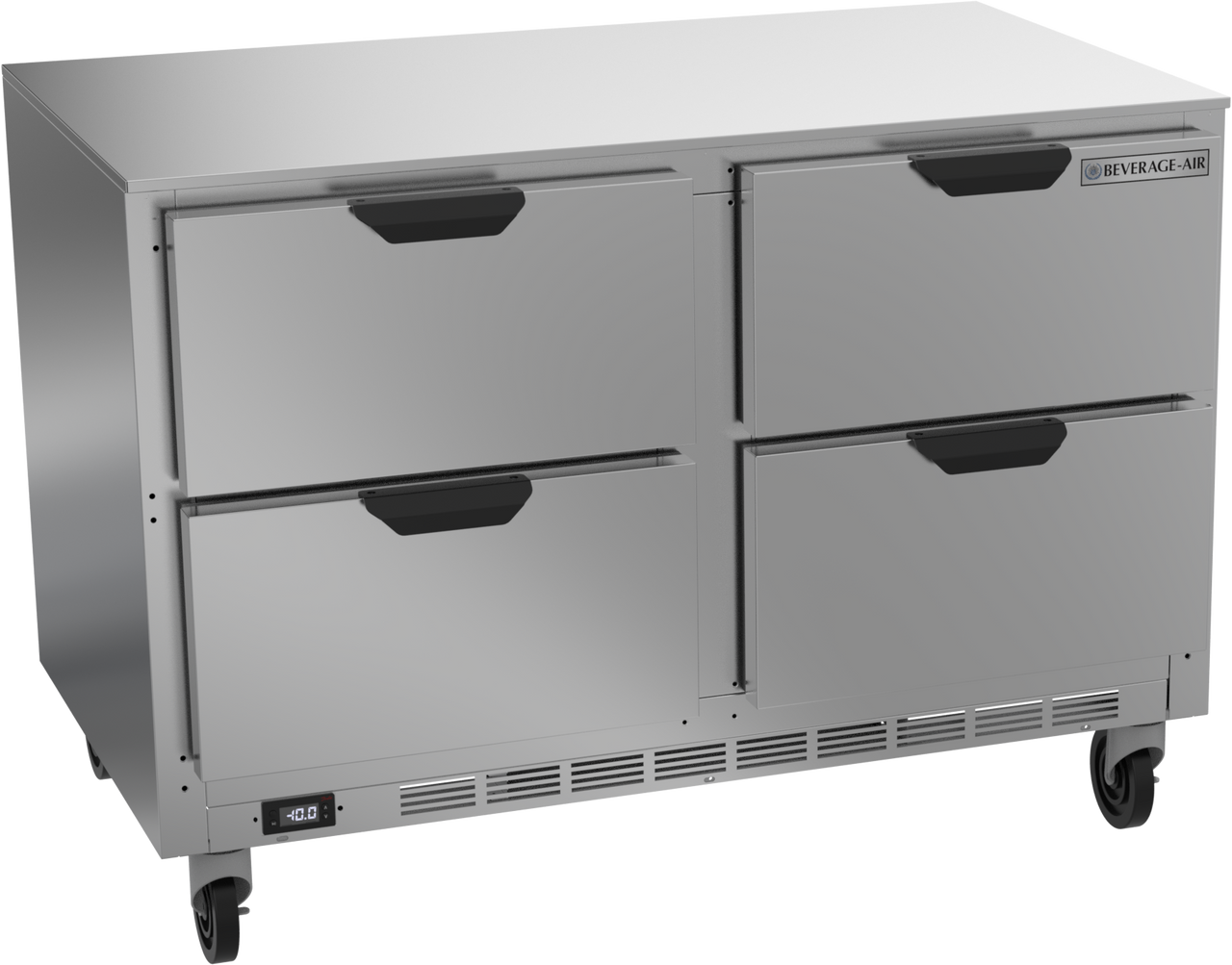 Beverage-Air - 48" Mobile Undercounter Freezer w/ 4 Drawers - UCFD48AHC-4