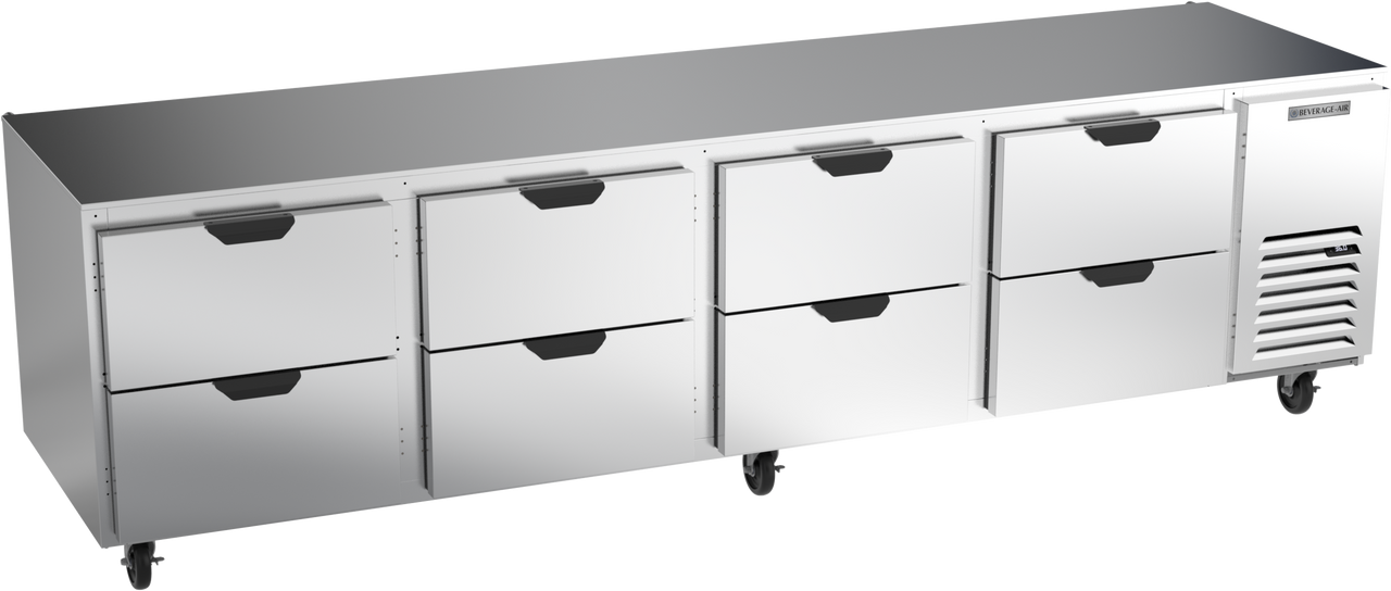 Beverage-Air - 119" Mobile Undercounter Refrigerator w/ 8 Drawers - UCRD119AHC-8