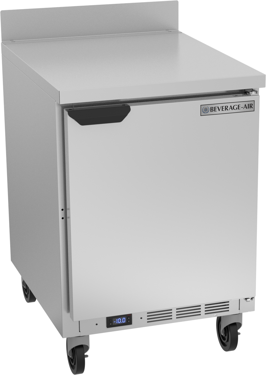 Beverage-Air - 24" Mobile Worktop Freezer w/ 1 Solid Swing Door - WTF24AHC