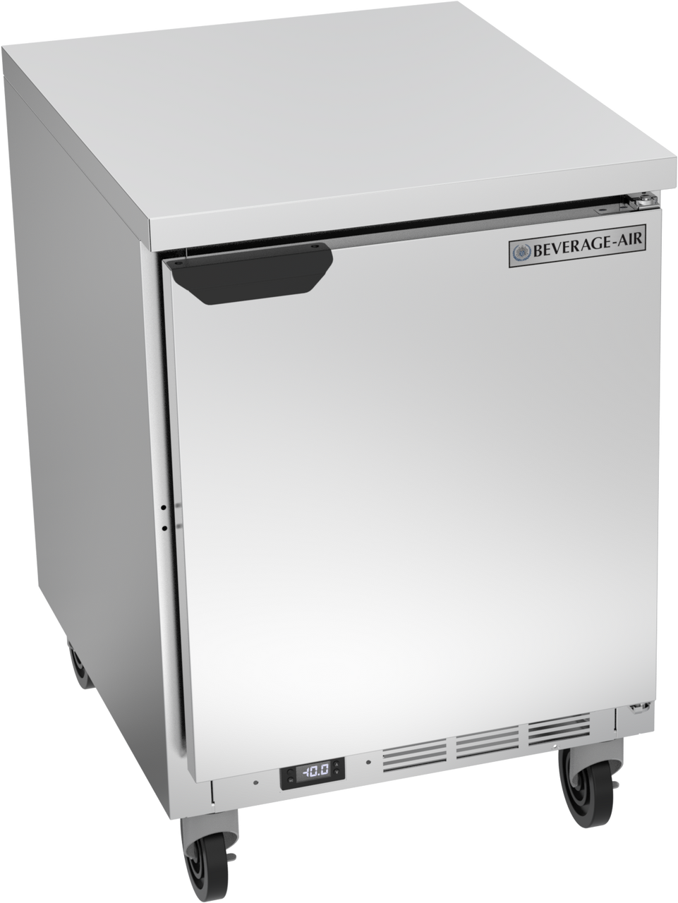 Beverage-Air - 24" Mobile Worktop Freezer w/ 1 Solid Swing Door - WTF24AHC-FLT