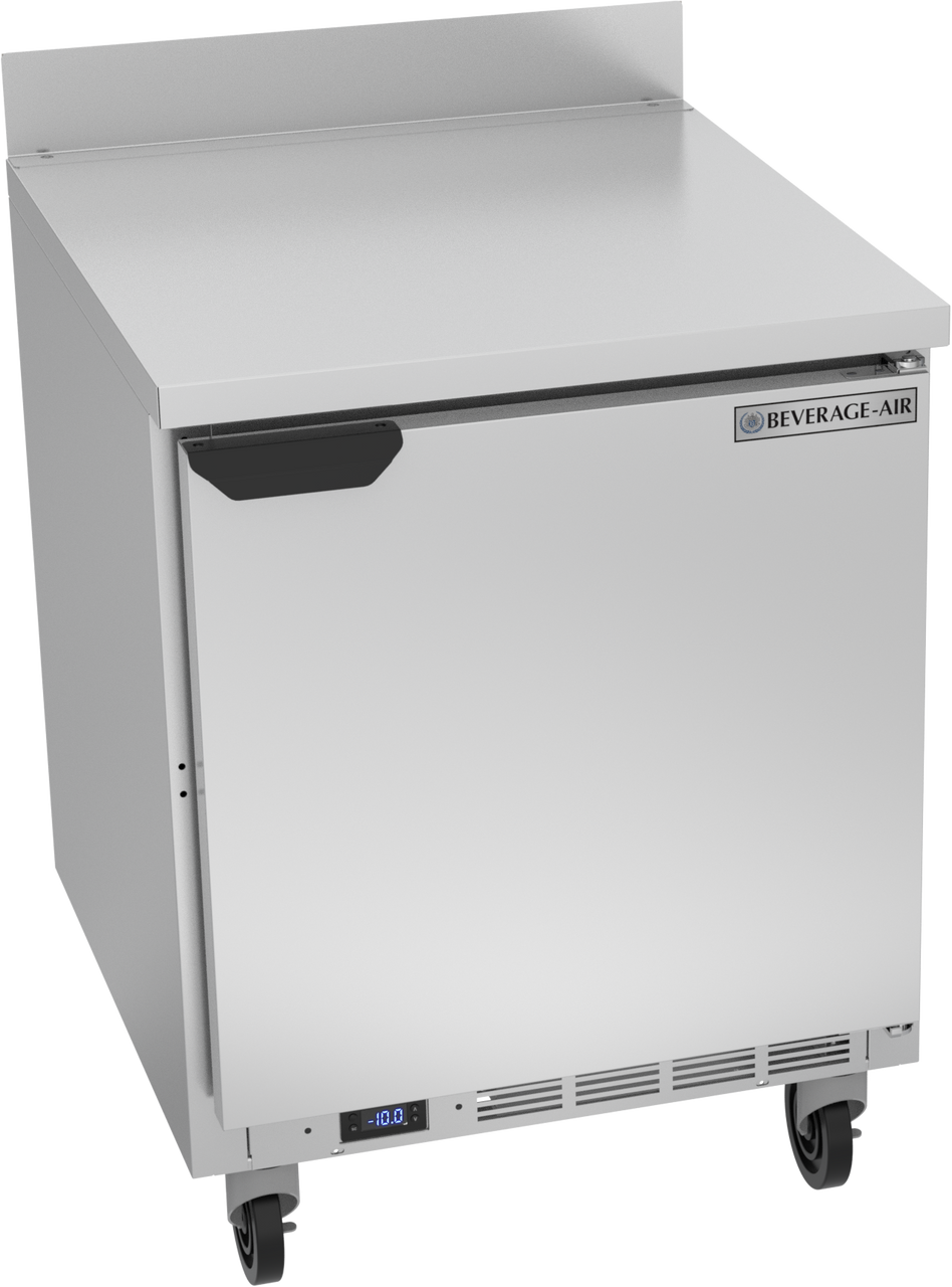 Beverage-Air - 27" Mobile Worktop Freezer w/ 1 Solid Swing Door - WTF27AHC
