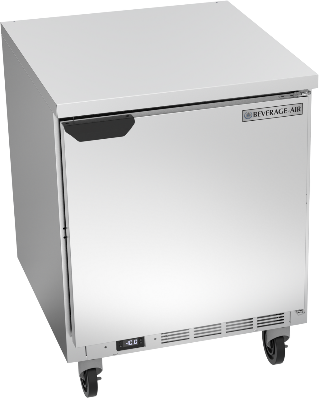 Beverage-Air - 27" Mobile Worktop Freezer w/ 1 Solid Swing Door - WTF27AHC-FLT