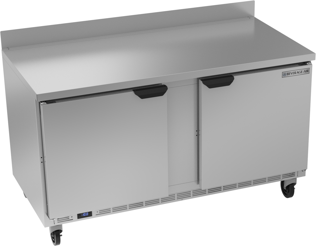 Beverage-Air - 60" Mobile Worktop Freezer w/ 2 Solid Swing Doors - WTF60AHC