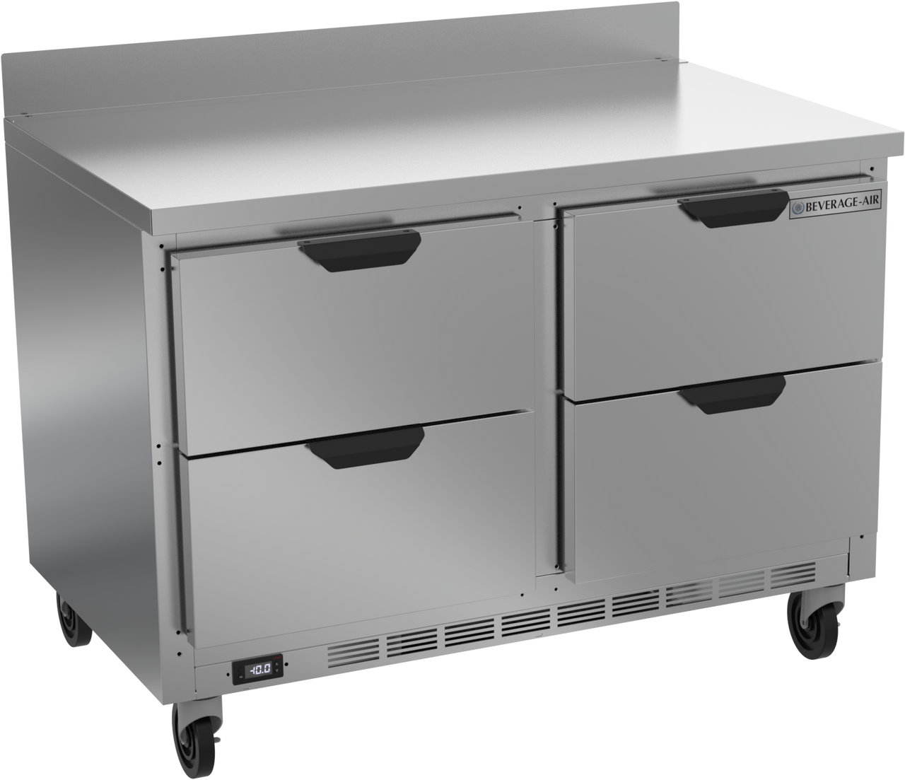 Beverage-Air - 48" Mobile Worktop Freezer w/ 4 Drawers - WTFD48AHC-4