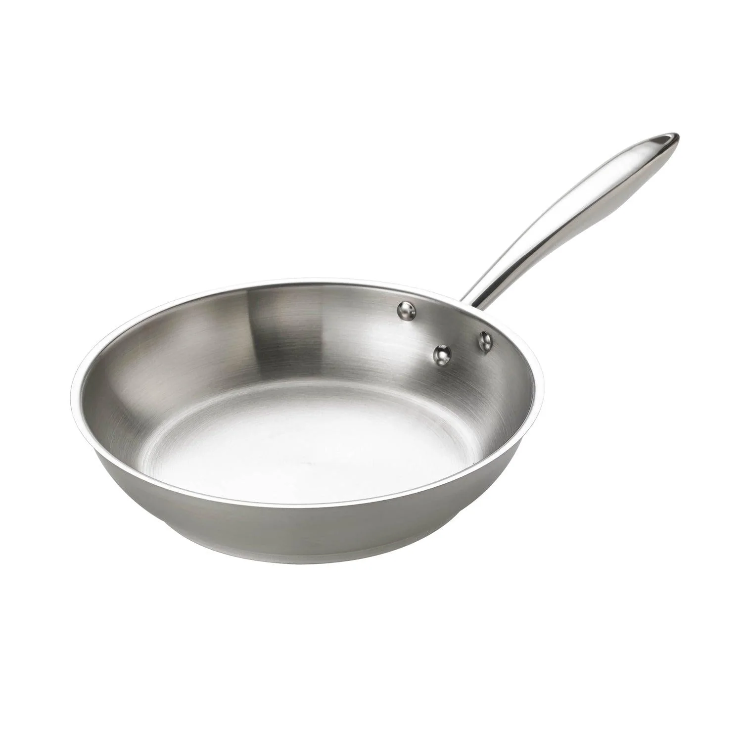 Browne 9.5" Thermalloy Deluxe Stainless Steel Fry Pan with Natural Finish - 5724050
