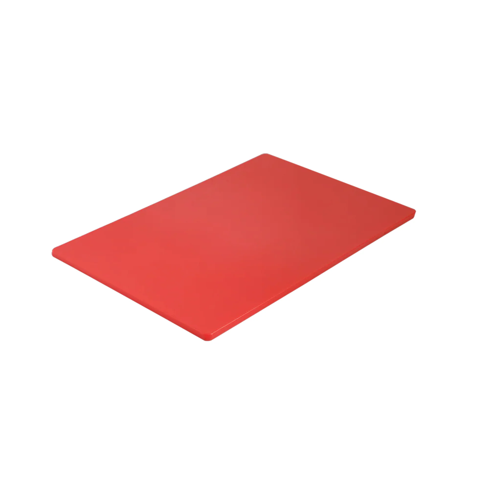 Browne 12" x 18" x 0.5" Medium Density Polyethylene Cutting Board - Red - 57361205