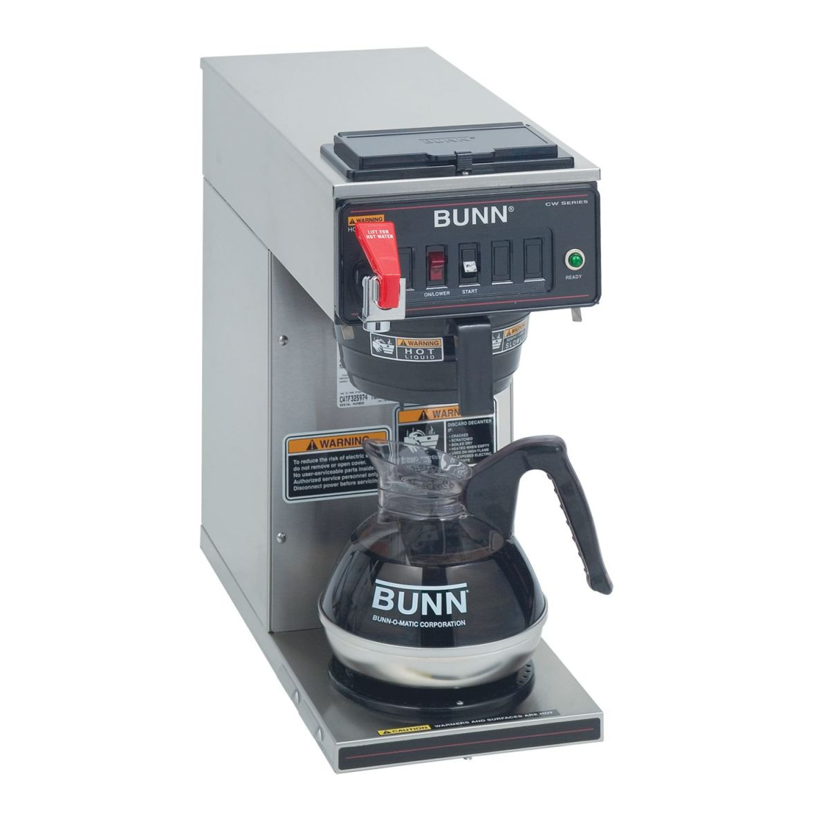 BUNN - CWTF15-1 12 Cup Automatic Coffee Brewer w/ 1 Warmer - 12950.6031