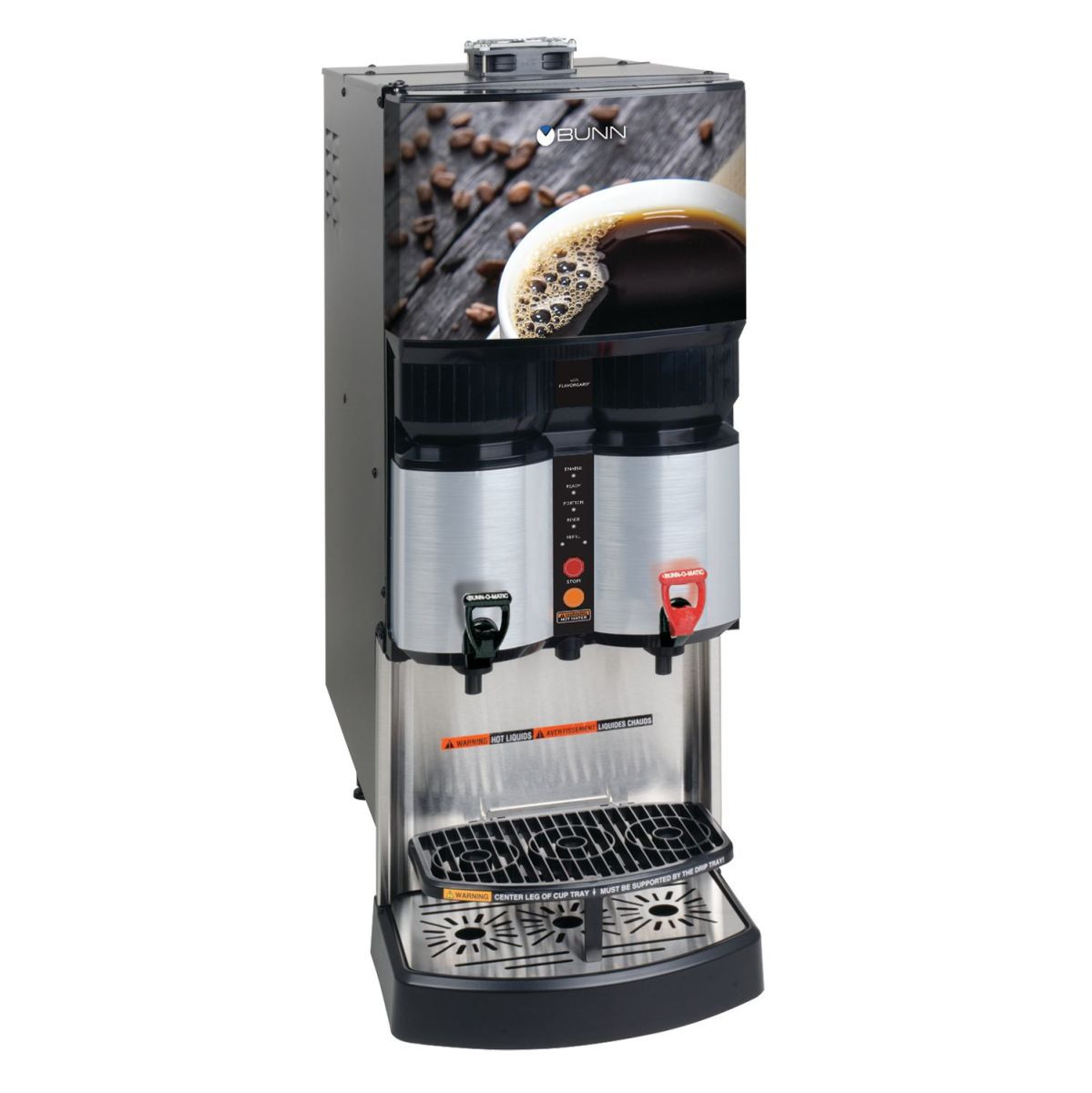 BUNN - LCA-2 Low Profile 2 Product Liquid Coffee Ambient Dispenser - 34400.6001