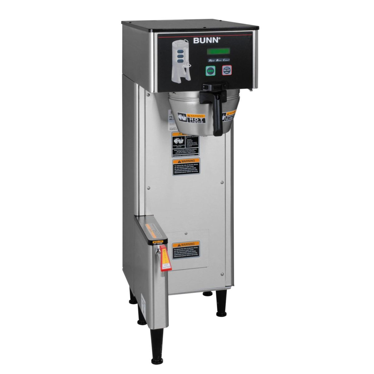 BUNN - Single BrewWISE ThermoFresh DBC Stainless Coffee Brewer 120/240V - 34800.6000