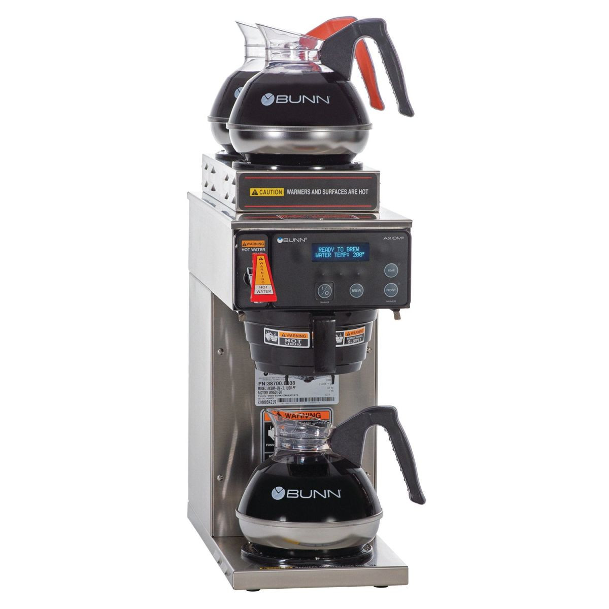 BUNN - Axiom-15-3T 12 Cup Automatic Coffee Brewer w/ 3 Warmers - 38700.6000