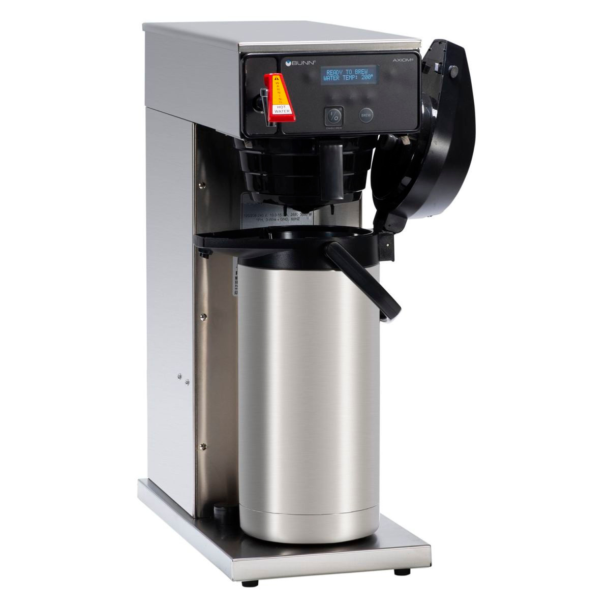 BUNN - Axiom Airpot Coffee Brewer Dual Volt w/ Plastic Funnel - 38700.6010