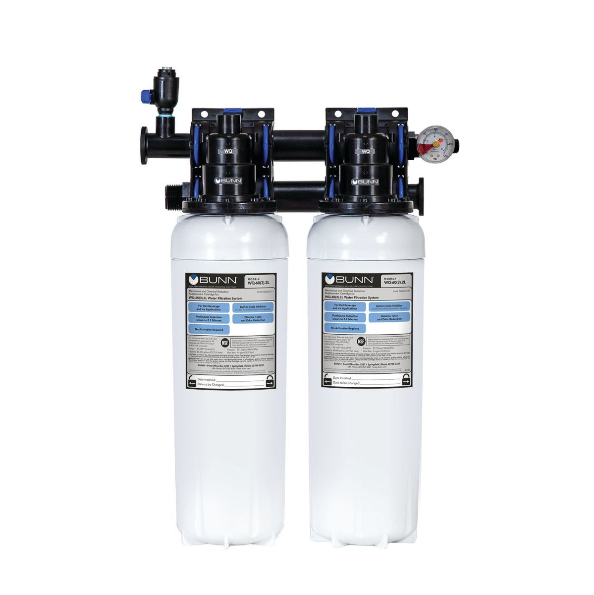 BUNN - WQ-TWIN60(6).2L High Performance Water Filtration System - 56000.0012