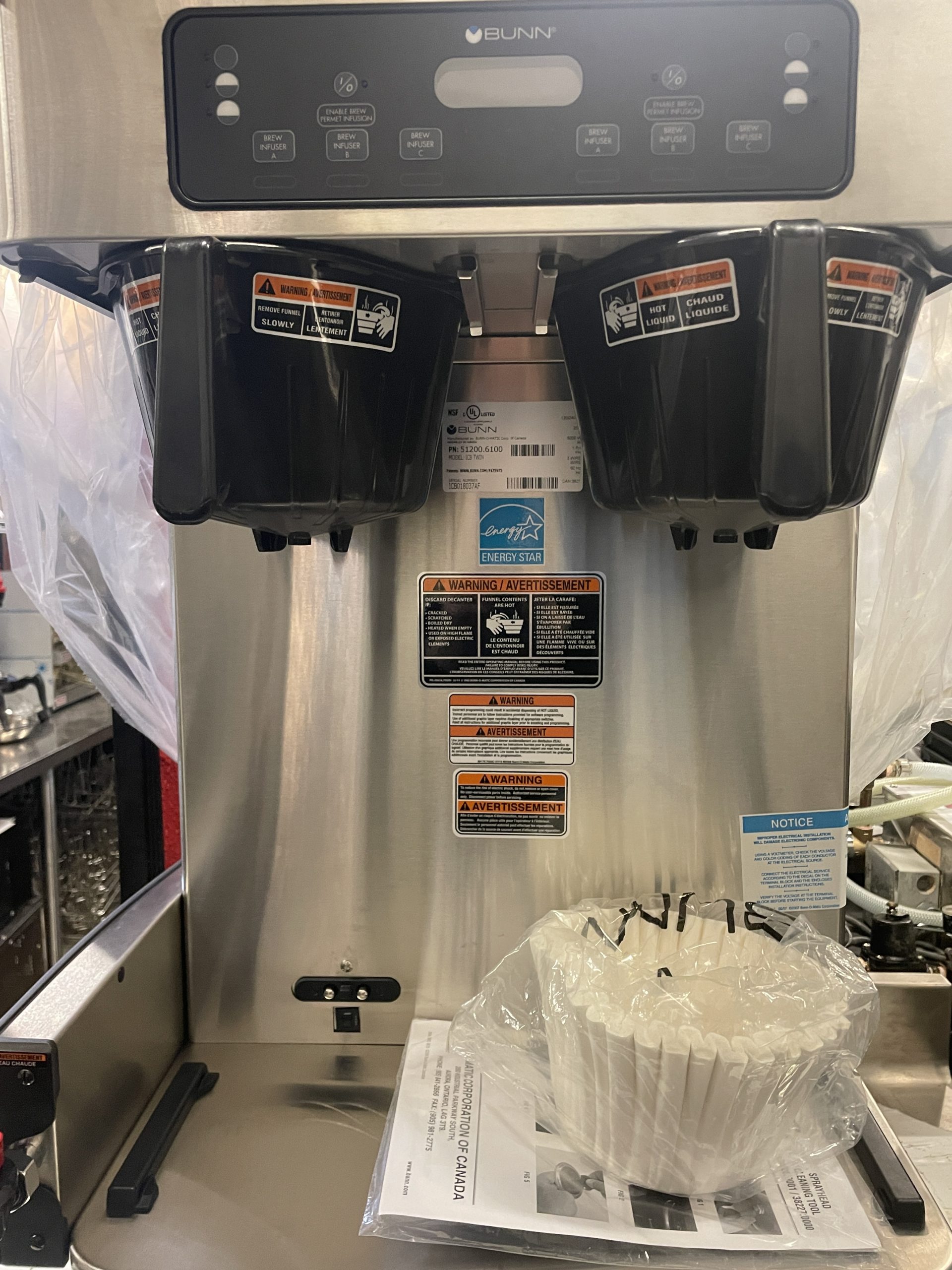 Bunn 51200.6100 ICB Infusion Series Twin Soft Heat Coffee Brewer