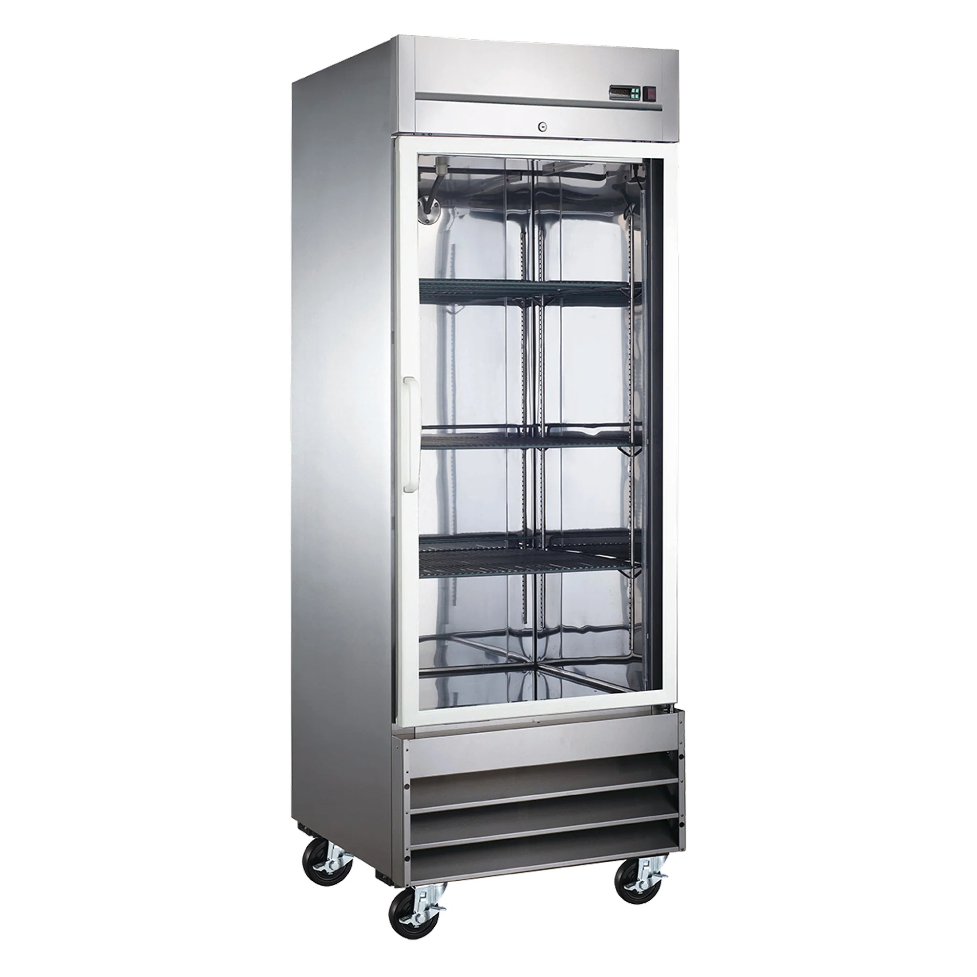 EFI C1-27GDSVCX 27" X-Line Bottom Mount Glass Single Door Reach-In Refrigerator - 23 Cu. Ft.