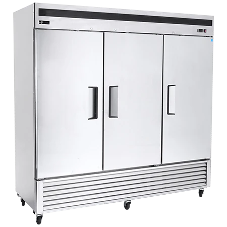 EFI C3-82VC 82" Bottom Mount Solid 3-Door Stainless Steel Reach-In Refrigerator - 68 Cu. Ft.